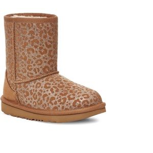 Ugg glitter II leopard little girl’s boots